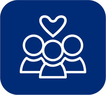 people with heart icon